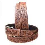 HeavyBuffalo Hide Stiched Belt by Hilason – Cowboy and equestrian accessories