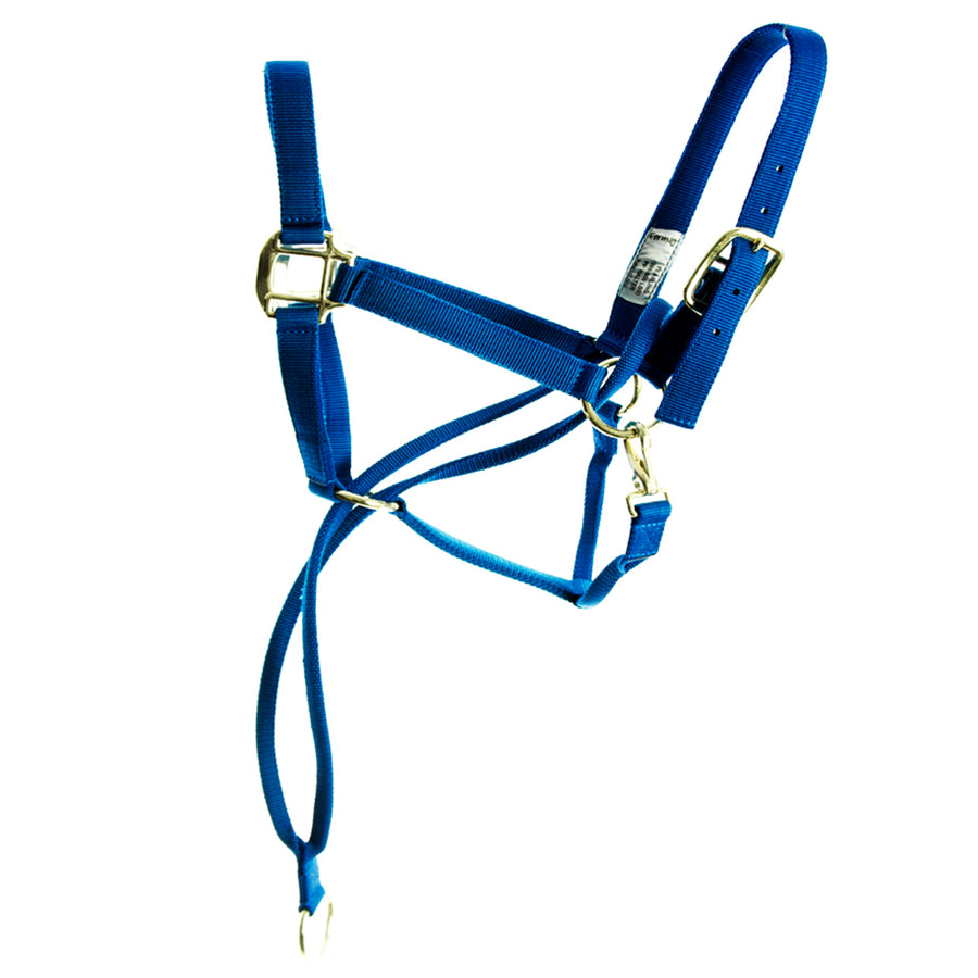 HILASON Nylon Training Halter with Poll Pressure Strap 1" Heavy Duty Adjustable - Uhorse