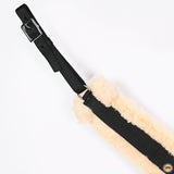 HILASON Fleece Lined Y-Style Breast Collar - Western Comfort Padding, Adjustable Nylon Webbing Cream/Black