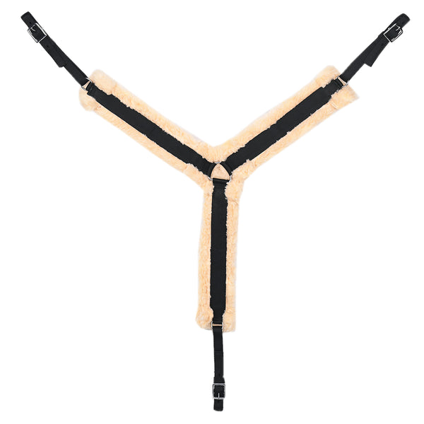 HILASON WesternFleece Lined Y Style Breast Collar Comfort Padding Nylon Webbing - Uhorse
