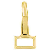 Brass trigger snap with rectangular opening - Uhorse
