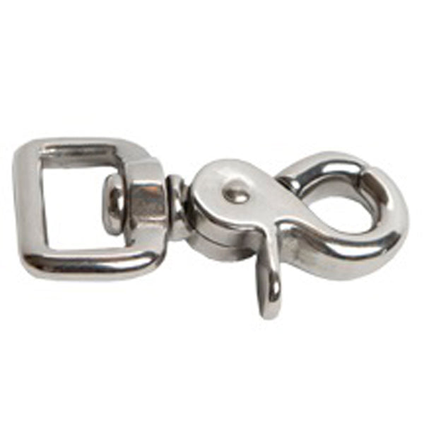 Metal swivel snap with square ring attachment - Uhorse