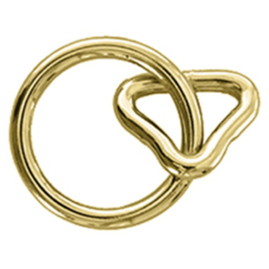 Brass snap hook with triangle ring - Uhorse