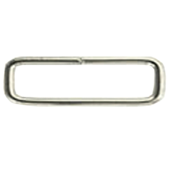 HILASON Nickel Plated (NP) Welded Rectangular Loop 1/2" x 1" Size 3MM Wire Gauge - Uhorse