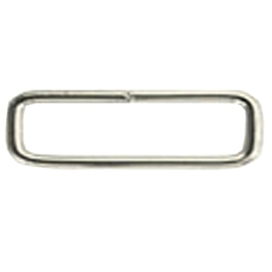 HILASON Nickel Plated (NP) Welded Rectangular Loop 1/2" x 1" Size 3MM Wire Gauge - Uhorse