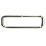HILASON Nickel Plated (NP) Welded Rectangular Loop - 1/2