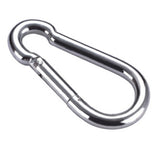 HILASON 5MM Stainless Steel (SS) Spring Snap Hook - 3/16" x 2" Size, Utility Grade Carabiner
