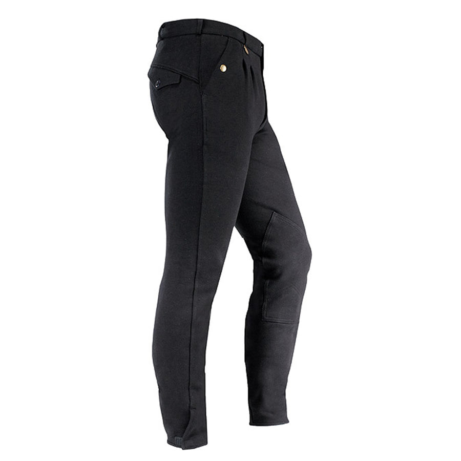 Men's Classic Cotton-Knit Breeches - Self-Patch Normal Waist Brass Hardware
