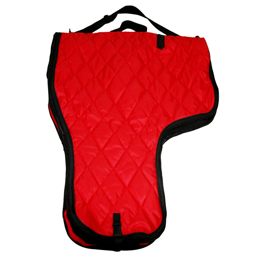 30"WX39"L HILASON Western Saddle Career Bag Quilted Nylon Red - Uhorse