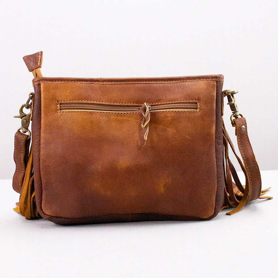American Darling Women's Small Crossbody Bag Hair-On Western Genuine Leather Handbag
