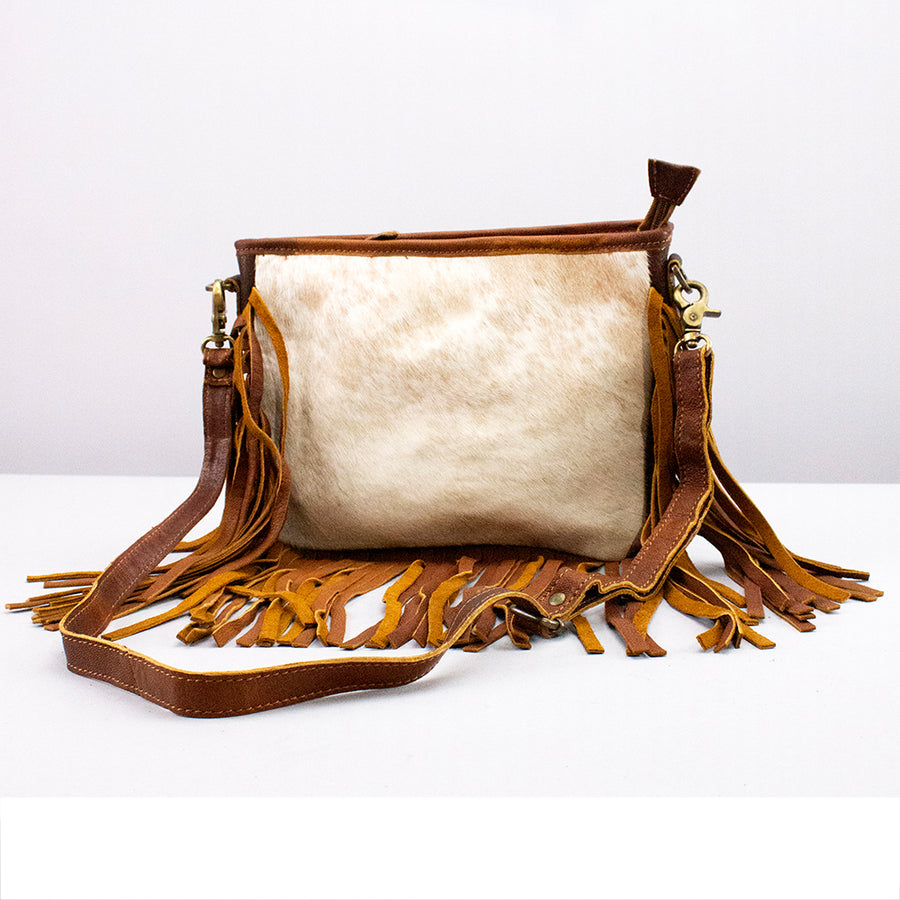American Darling Women's Small Crossbody Bag Hair-On Western Genuine Leather Handbag - Uhorse