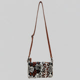 American Darling Women's Organizer Bag Hair On Genuine Leather Handbag and Ladies Purse - Hilason