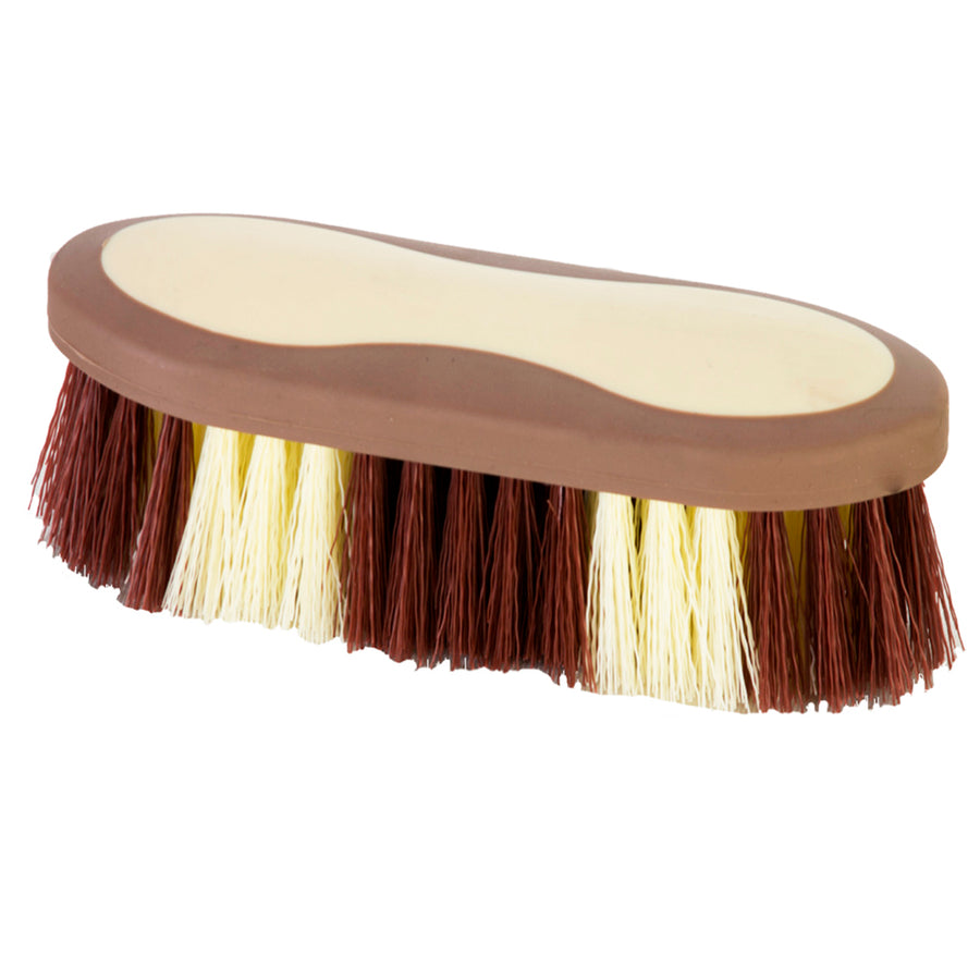 Brown and cream horsehair grooming brush - Uhorse