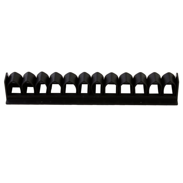 Black plastic hay feeder with rounded dome tops - Uhorse