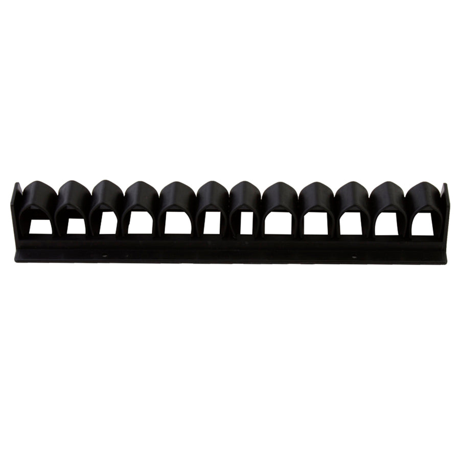 Black plastic hay feeder with rounded dome tops - Uhorse