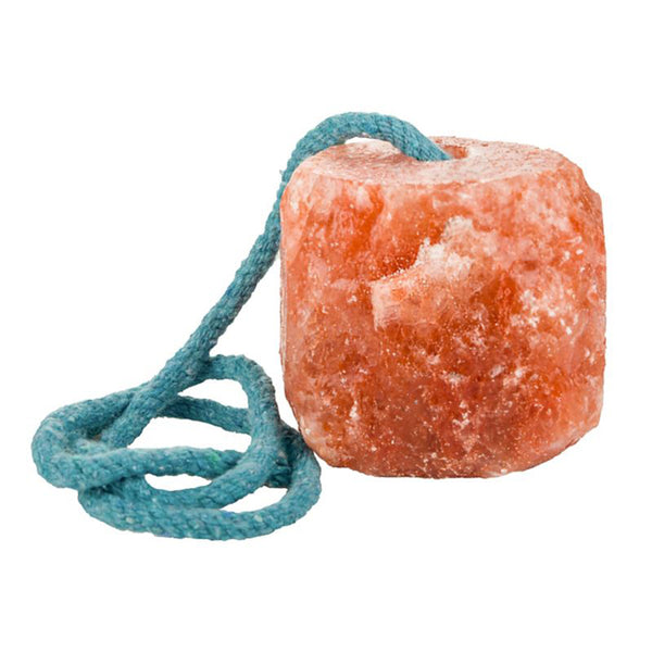 All-Natural Himalayan Rock Salt Lick with Rope 1.1 lb - Pure Mineral Salt for Horses Livestock and Pets - Uhorse