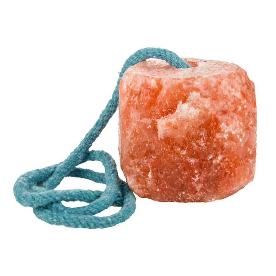 All-Natural Himalayan Rock Salt Lick with Rope 1.1 lb - Pure Mineral Salt for Horses Livestock and Pets - Uhorse