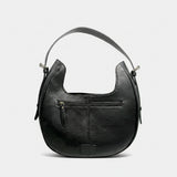 Laurel Spring Rodeo Genuine Hair On Leather hand tooled hobo bag Black & White | Houston Livestock Show & Rodeo