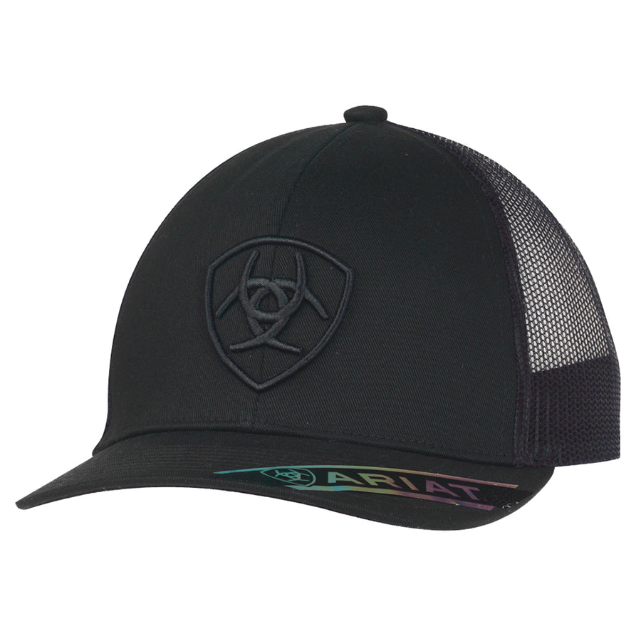 Ariat Men's Back Shield Logo Snapback Baseball Cap Hat