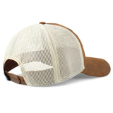 Ariat Ladies' Floral Logo Trucker Baseball Cap Hat – Brown/Tan