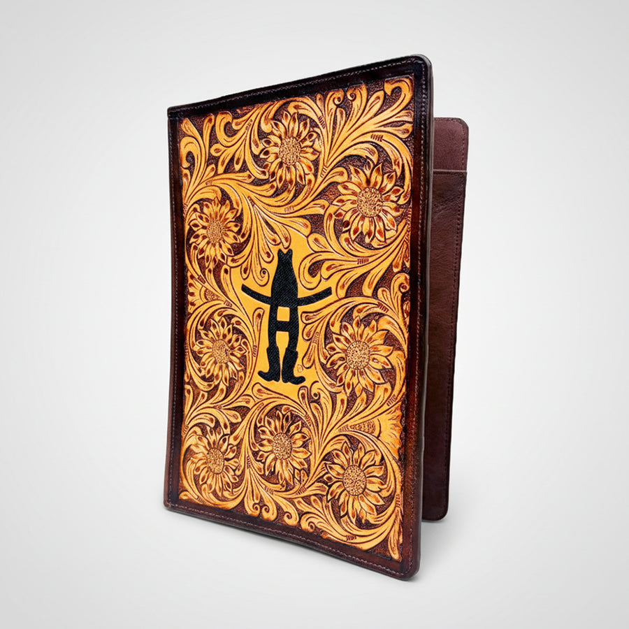 Legacy Rodeo Hand-Tooled Genuine Leather Portfolio Organizer | Houston Livestock Show and Rodeo - Uhorse