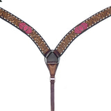Hilason Genuine Western American Leather Horse Breast Collar Brown