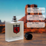 Lane Frost Legendary Frosted Cologne for Men Fresh Western Fragrance with Citrus & Woodsy Notes, Long-Lasting Masculine Scent