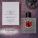 Lane Frost Legendary Frosted Cologne for Men Fresh Western Fragrance with Citrus & Woodsy Notes, Long-Lasting Masculine Scent
