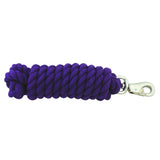 Purple cotton rope halter lead with metal snap hook - Uhorse