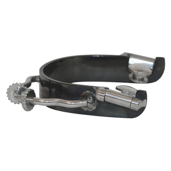 BS Bumper Spur with Rowel 3/4" Band - Western Horse Riding Steel Spur for Boots - Uhorse