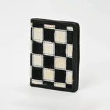 American Darling Genuine Cowhide Leather Wallet for Men – Black & White Patchwork Hair-On Bifold Wallet
