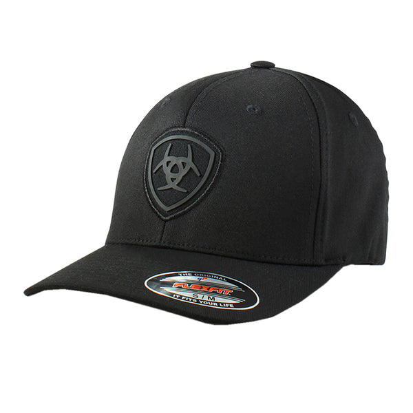 ARIAT Men's Westen Black Flat Cap