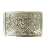 ARIAT Men's Rectangle Filagree Shield Buckle