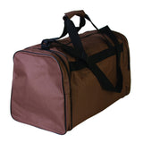 HILASON Large Duffle Bag Brown with Black Trim – Travel Gym Sports Bag 20.5