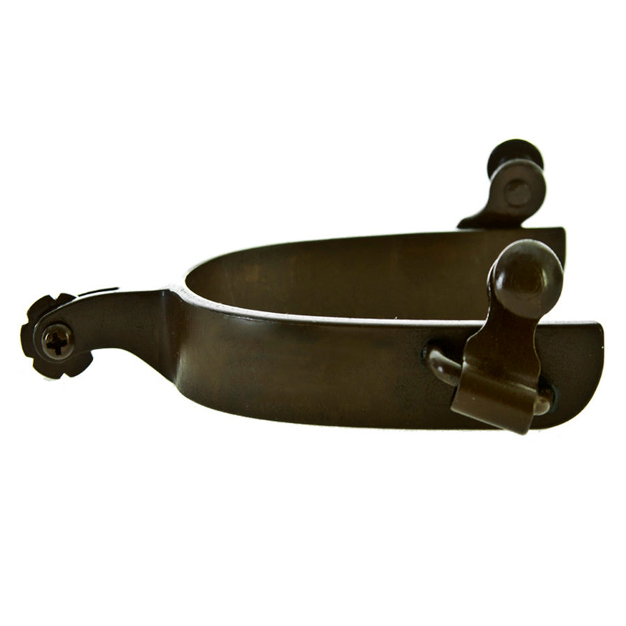Black metal western spur with rowel - Uhorse