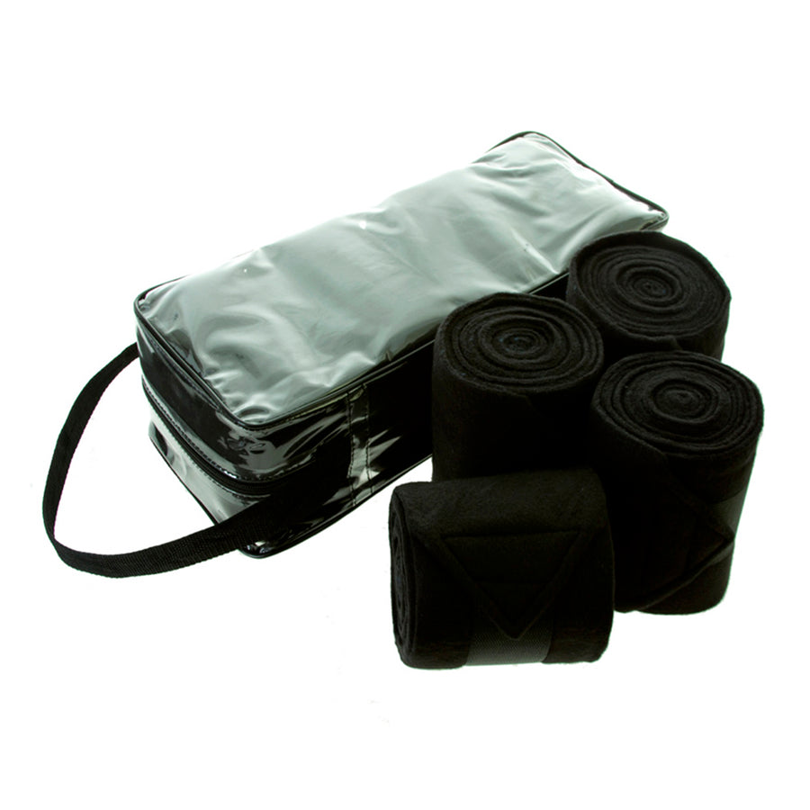 Black fleece leg wraps with carrying bag - Uhorse