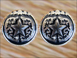 Star Round Silver Saddle