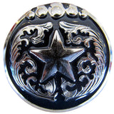 Star Round Silver Saddle