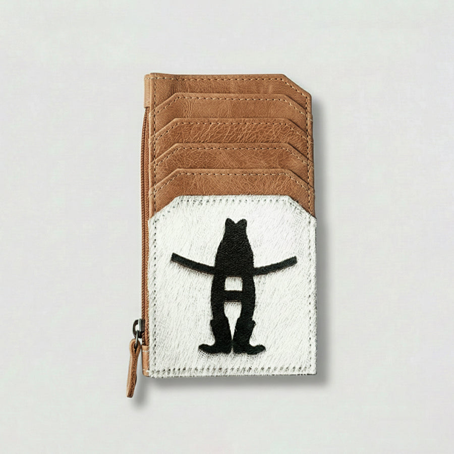Sandy Rodeo Genuine Hair On Leather Card Holder | Houston Livestock Show and Rodeo - Uhorse