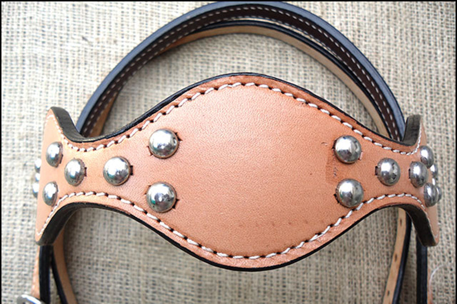 HILASON Western Horse Headstall Tack Bridle American Leather Tan
