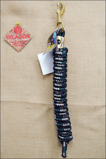 Black Hunter Green Tan Weaver Tack Horse Poly Lead Rope W/ Solid Brass 225 Snap