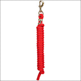 Red Weaver Tack Horse Poly Lead Rope W/ Solid Brass 225 Snap