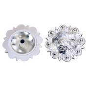 HILASON Set of 16 Western Berry Conchos Glass Rhinestones Bling Cowgirl‎ Rose & Sapphire Color | Slotted