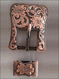 Hilason Cn054F- One Piece Copper Buckle Set - 1.5 Inch