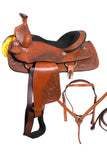 16 In Western Horse Saddle Ranch Trail Leather Roping