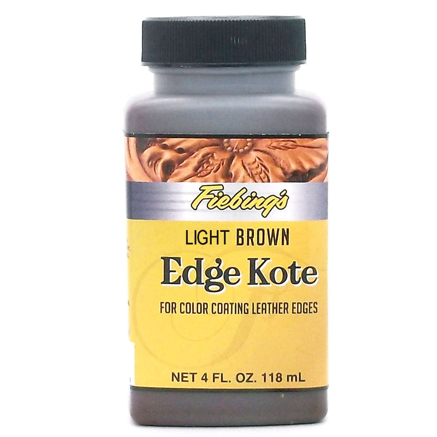 Fiebing's Color Coating leather Edge Kote Light Brown 4 Ounce - Uhorse