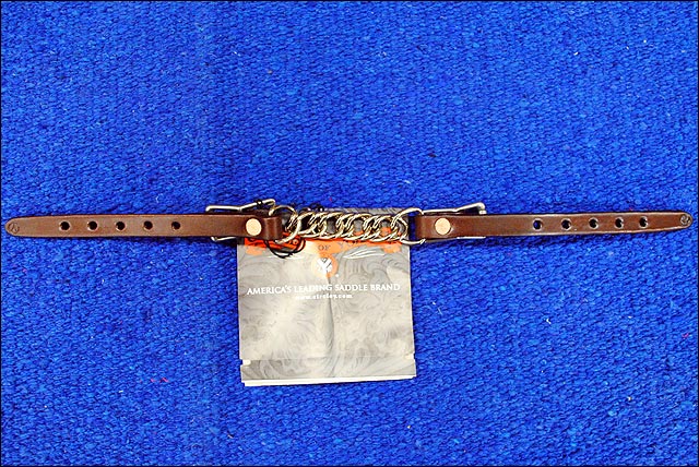 Chin Strap Leather Curb By Circle Y 01 Walnut by Hilason – Cowboy and equestrian accessories