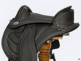 Horse English Treeless Saddle Hilason Endurance Trail Pleasure Leather