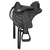 19 In H. English Treeless Saddle Hilason Endurance Trail Leather – by Hilason – Cowboy and equestrian accessories