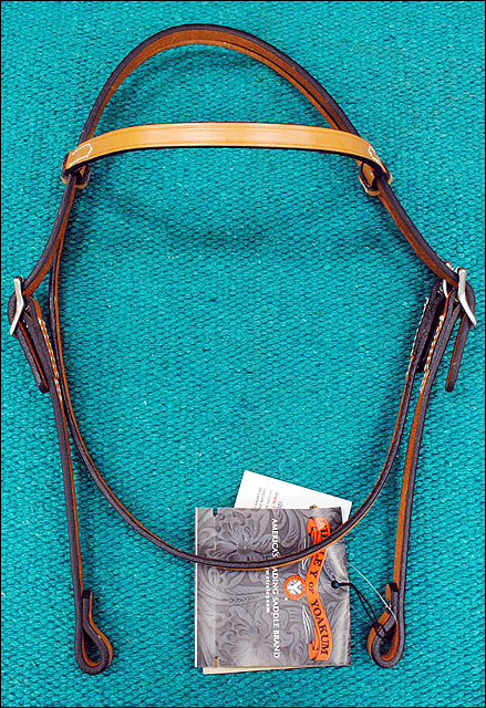 Leather H. Browband Headstall Single Ply By Circle Y by Hilason – Cowboy and equestrian accessories